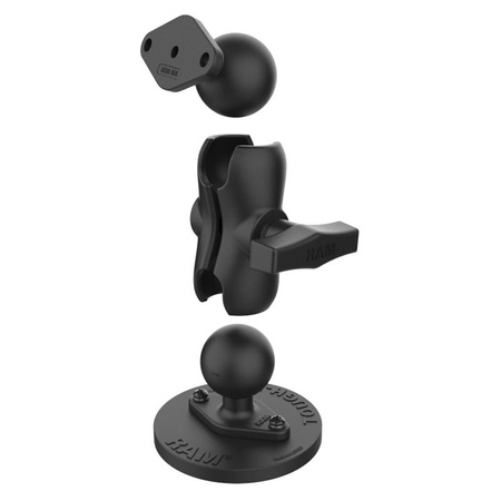 RAM® Tough-Mag™ Suport magnetic pentru sarcini grele cu placă diamantată - scurt