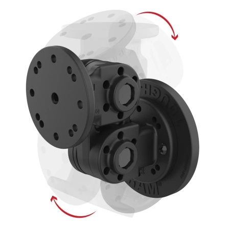 RAM® Suport magnetic cu pivot dublu drept