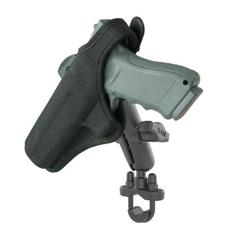 RAM® Handlebar U-Bolt Double Ball Mount cu clemă pentru toc de armă
