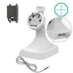 GDS® Uni-Conn™ Dock alimentat cu înclinare și pivotare cu PoE + date - Gri