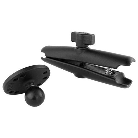 RAM® Braț cu soclu dublu cu placă rotundă - dimensiune B lung