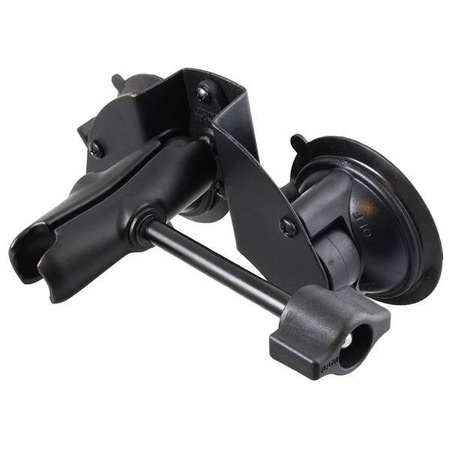 RAM® Twist-Lock™ Bază cu ventuză dublă cu braț cu soclu și buton de reținere