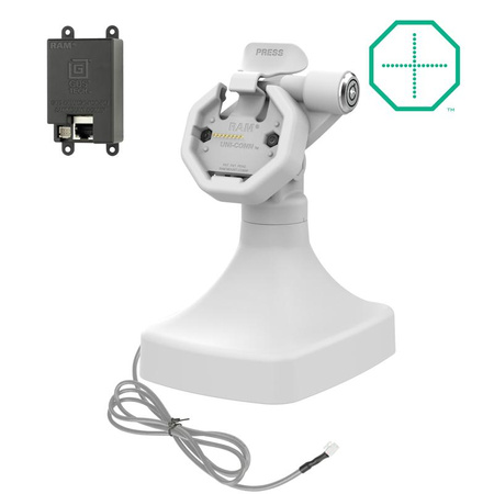 GDS® Uni-Conn™ Dock de blocare cu înclinare și pivotare alimentat cu PoE - Gri