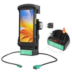 GDS® Locking Powered Dock + USB-A pentru Zebra TC73/78 - Pini încălziți