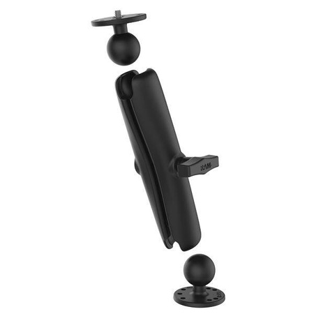 Suport dublu cu bilă RAM® cu filet masculin 1/4"-20 - dimensiune C lung