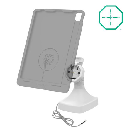 GDS® Uni-Conn™ Dock alimentat cu înclinare și pivotare cu PoE + date - Gri