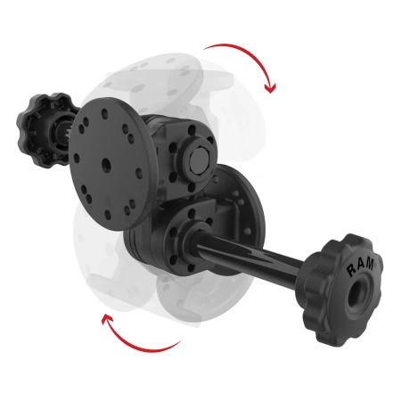 RAM® Dual Straight Pivot Mount cu buton