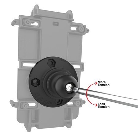 RAM® Adaptor cu bilă rotativă pentru telefon și suporturi portabile - dimensiune B