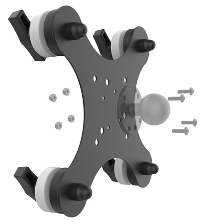 RAM® Tough-Mag™ 48MM 4-Point Magnetic Mounting Base