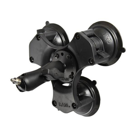 Suport triplu de aspirație RAM® Twist-Lock™ cu știft 1/4"-20
