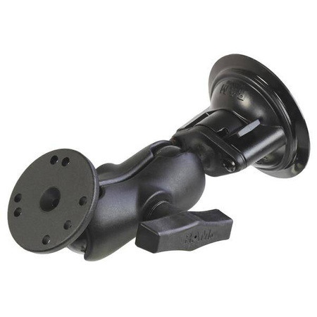 Suport cu ventuză RAM® Twist-Lock™ cu adaptor pentru placă rotundă - scurt