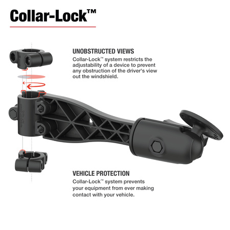 RAM® Friction Hinge 10" Socket Arm cu bilă pentru Tough-Bar™