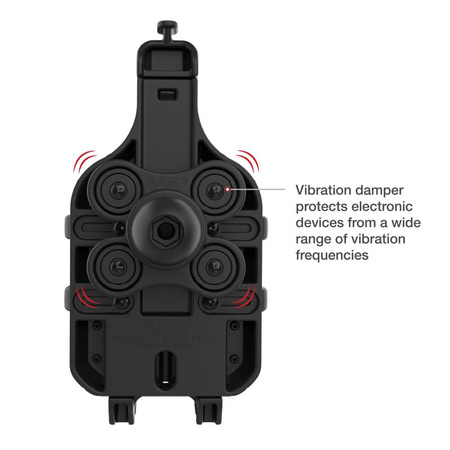 RAM® Quick-Grip™ Pro Suport pentru telefon cu bilă și amortizor de vibrații