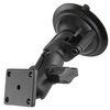RAM® Twist-Lock™ Suction Cup Double Ball Mount cu model de găuri AMPS