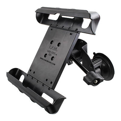 RAM® Tab-Tite™ Dual Suction Mount pentru iPad 1-4 cu carcasă