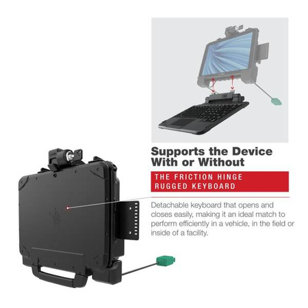 RAM® Power + Dual USB Locking Dock pentru tableta Zebra ET8x 2-in-1