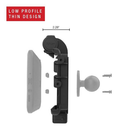 RAM® Low-Profile USB-C Powered Dock pentru Tab Active5 & 3