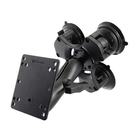 RAM® Twist-Lock™ Suport triplu de aspirație cu placă VESA 100x100mm - Mediu