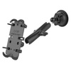 Suport pentru telefon RAM® Quick-Grip™ XL cu ventuză Twist-Lock™ - lung