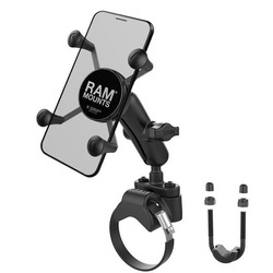 Suport pentru telefon RAM® X-Grip® cu bază pentru șină ATV/UTV