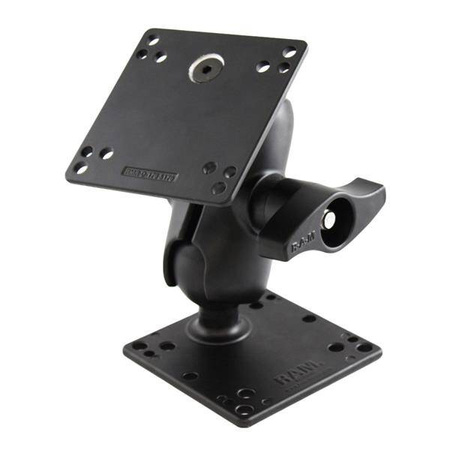Suport dublu cu bilă RAM® cu două plăci VESA de 100x100 mm, ranforsate cu oțel