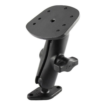 RAM® Double Ball Diamond Plate Mount pentru Humminbird Piranha + More