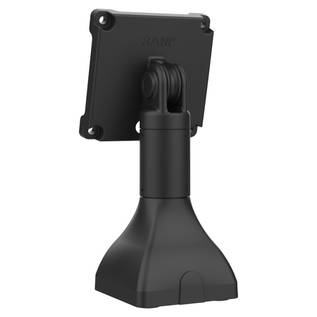 RAM® 7" Pedestal Mount cu 100mm & 75mm VESA și traseu pentru cabluri