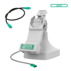 GDS® Uni-Conn™ Dock înclinat și pivotant cu USB-C + date - Gri