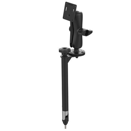 RAM® Stâlp cu flanșă superioară de 12" cu montare VESA de dimensiune D 75x75mm