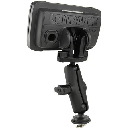 Suport dublu cu bilă RAM® Track Ball™ pentru seriile Lowrance Hook² și Reveal