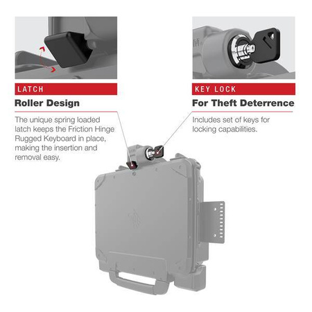 RAM® Powered Locking Dock pentru tableta Zebra ET8x 2-in-1