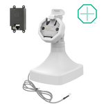 GDS® Uni-Conn™ Dock cu înclinare și pivotare alimentat cu PoE - Gri