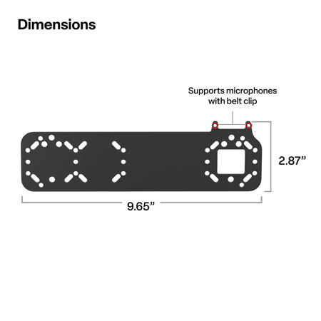 RAM® Adaptor pentru suport standard pentru microfoane PTT cu difuzor la distanță