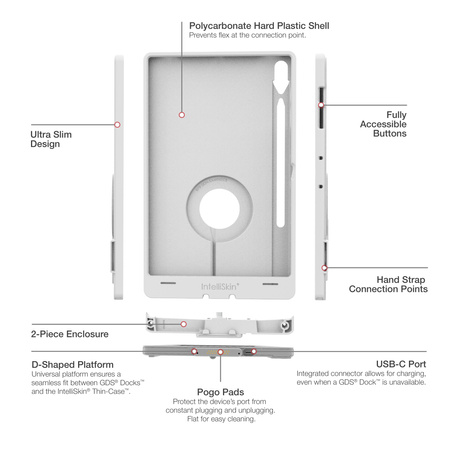 IntelliSkin® Thin-Case™ pentru Samsung Tab S10+, S9+ & S9 FE+ - Gri