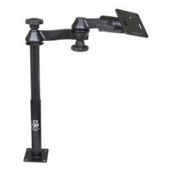 RAM® Tele-Pole™ cu stâlpi de 12" și 9", brațe oscilante și placă VESA de 75x75mm