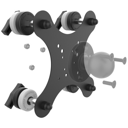 RAM® Tough-Mag™ 48MM 4-Point Pivoting Magnetic Mounting Base