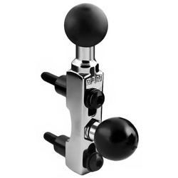 RAM® Chrome Rezervor de frână/ ambreiaj pentru motocicletă cu bază dublă cu bilă