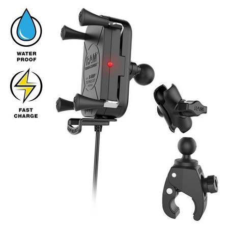 RAM® Tough-Charge™ 15W Suport de încărcare wireless cu Tough-Claw™