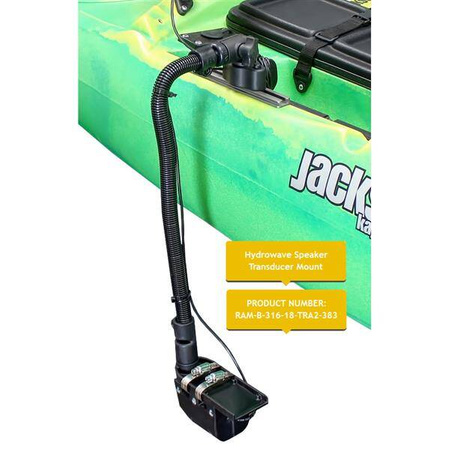 Suport cu eliberare rapidă RAM® Track Ball™ pentru difuzorul HydroWave™ cu tijă de 18"