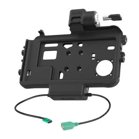 RAM® Low-Profile Locking Power + Single USB Dock pentru Tab Active5 & 3