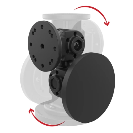 RAM® Suport magnetic cu pivot dublu la 90 de grade