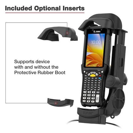 RAM® Powered Dock + USB-A unic pentru Zebra MC9400 & MC9300