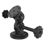 RAM® Suport magnetic cu pivot dublu drept cu buton