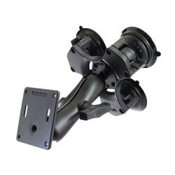 Suport cu trei ventuze RAM® Twist-Lock™ cu placă VESA de 75x75 mm