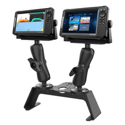 RAM® Fishfinder Deck Kit cu montare electronică marină dublă