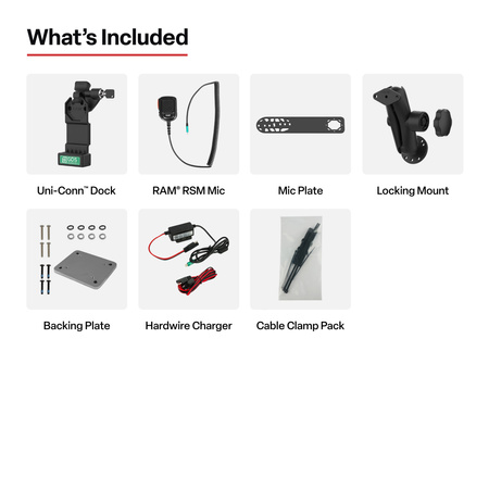 GDS® Uni-Conn™ Blocare PTT Telecomandă difuzor microfon pentru Kodiak