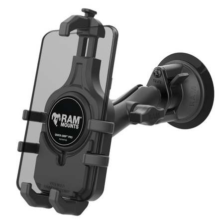 Suport pentru telefon RAM® Quick-Grip™ Pro cu ventuză Twist-Lock™ - Mediu