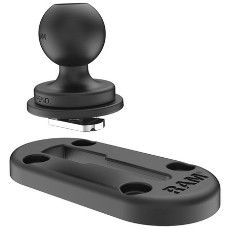 RAM® Tough-Track™ - șină compozită de 2,43" cu încărcare superioară