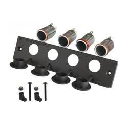 RAM® Tough-Box™ 2" Faceplate cu patru prize pentru brichete de 12V