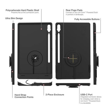 IntelliSkin® Thin-Case™ pentru Samsung Tab S9+ & S9 FE+ (Pogo Pads spate)